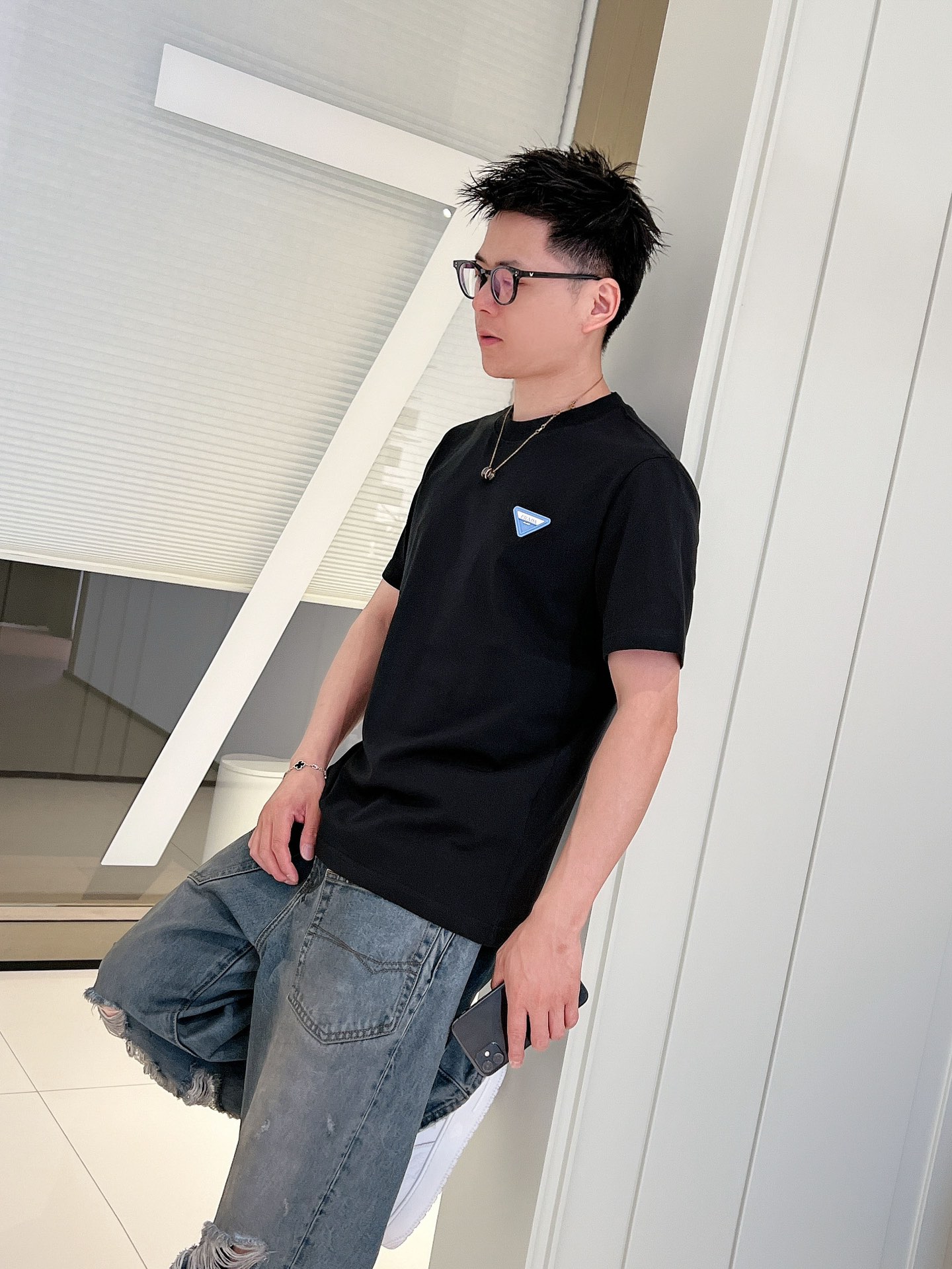 。上新PRADA 25ss 新疆长绒棉 上身舒适亲肤 纯棉质感 经典百搭 4色码数S-XXL