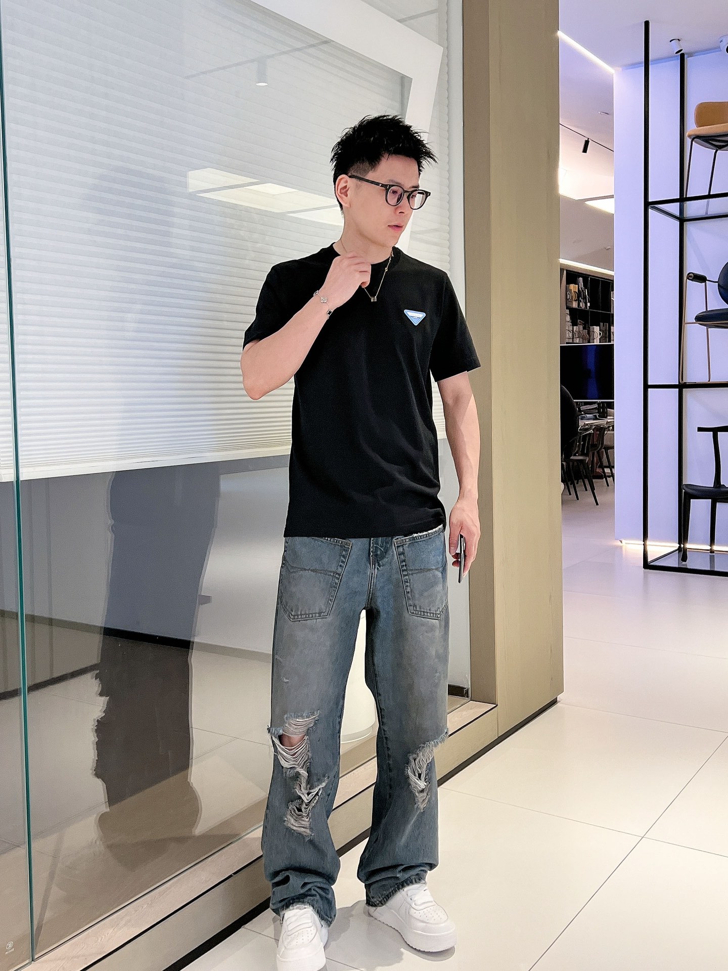 。上新PRADA 25ss 新疆长绒棉 上身舒适亲肤 纯棉质感 经典百搭 4色码数S-XXL