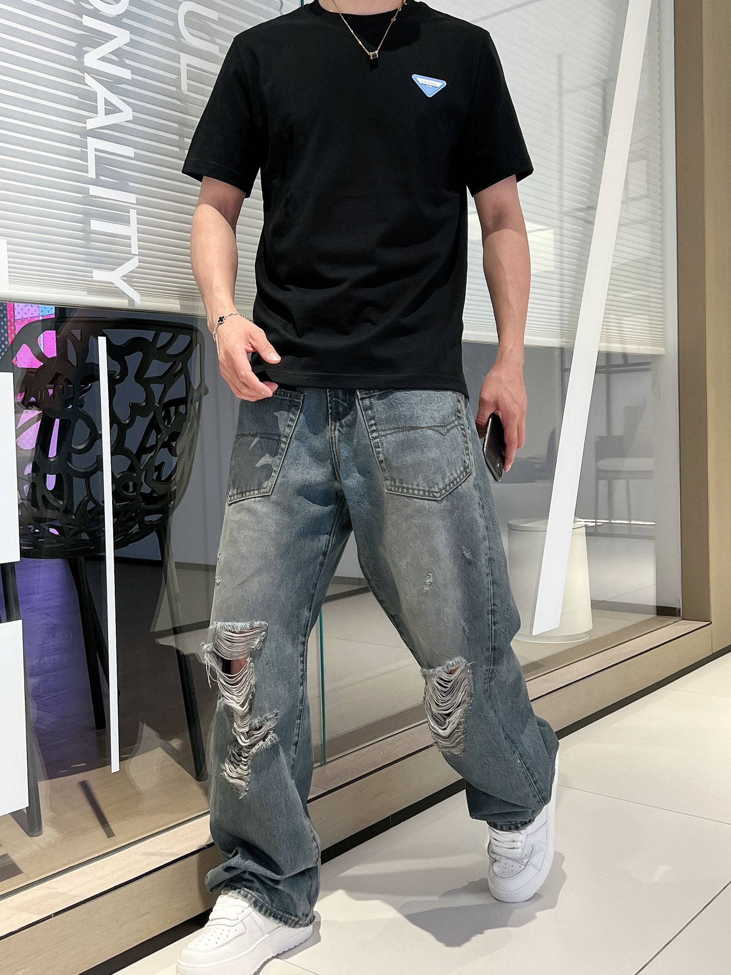 。上新PRADA 25ss 新疆长绒棉 上身舒适亲肤 纯棉质感 经典百搭 4色码数S-XXL