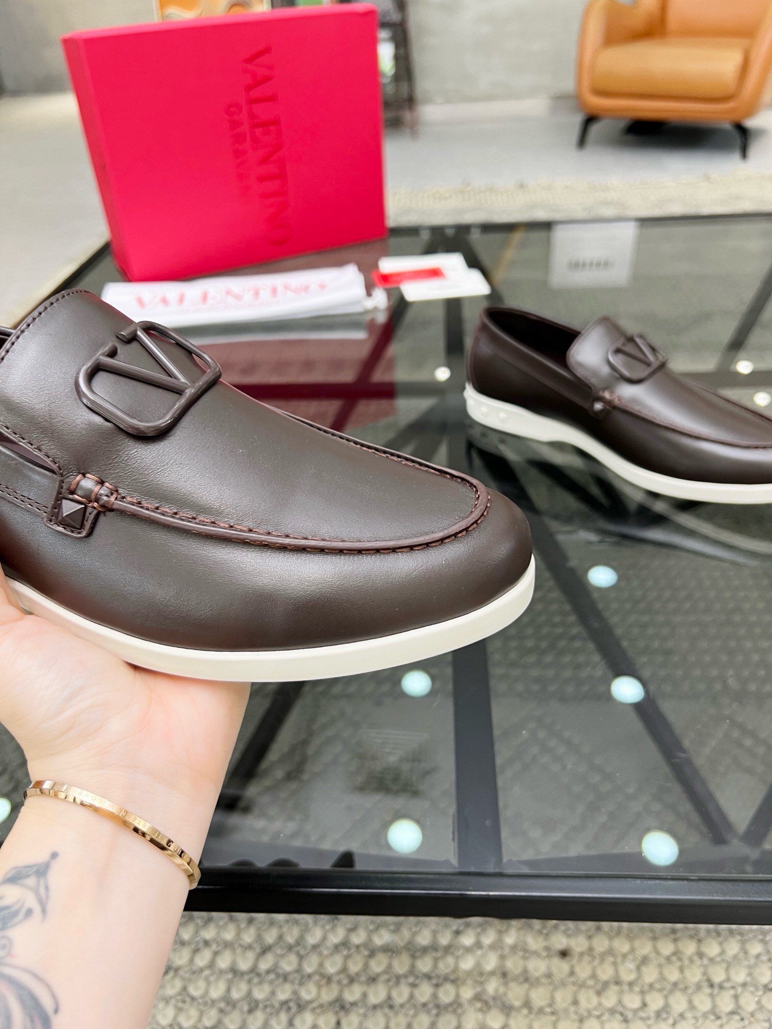 华伦天奴 Valentino 高定典藏经典高奢皮鞋男鞋女鞋鞋履高跟鞋 #A1567B8C 6