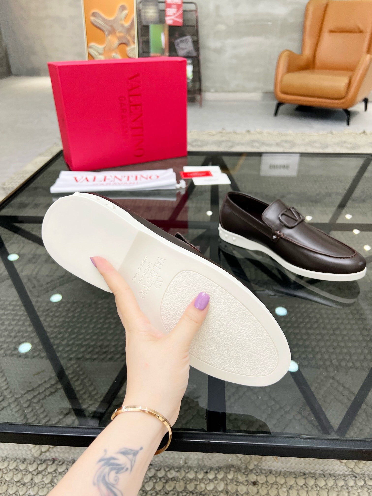 华伦天奴 Valentino 高定典藏经典高奢皮鞋男鞋女鞋鞋履高跟鞋 #A1567B8C 9