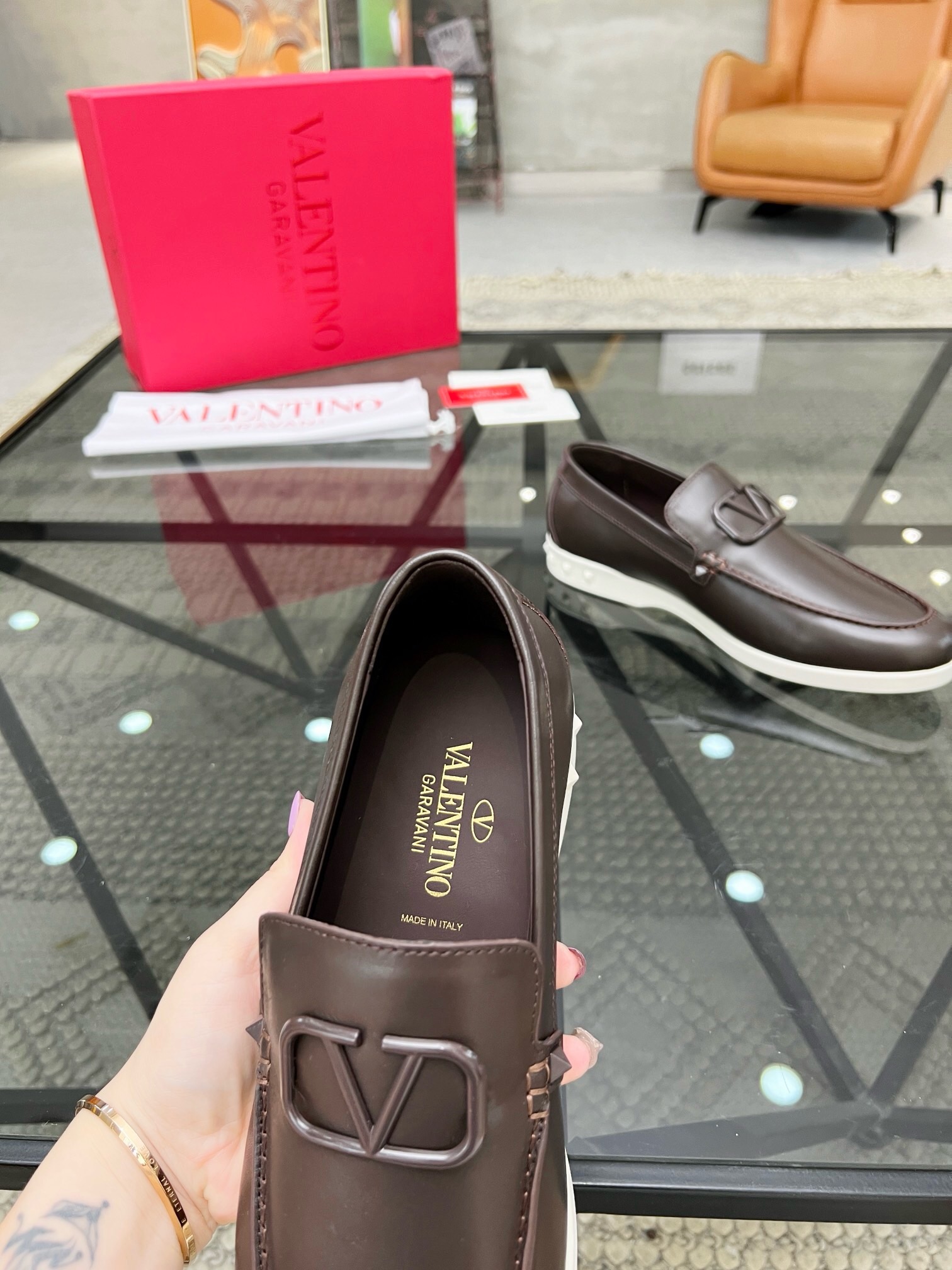 华伦天奴 Valentino 高定典藏经典高奢皮鞋男鞋女鞋鞋履高跟鞋 #A1567B8C 7