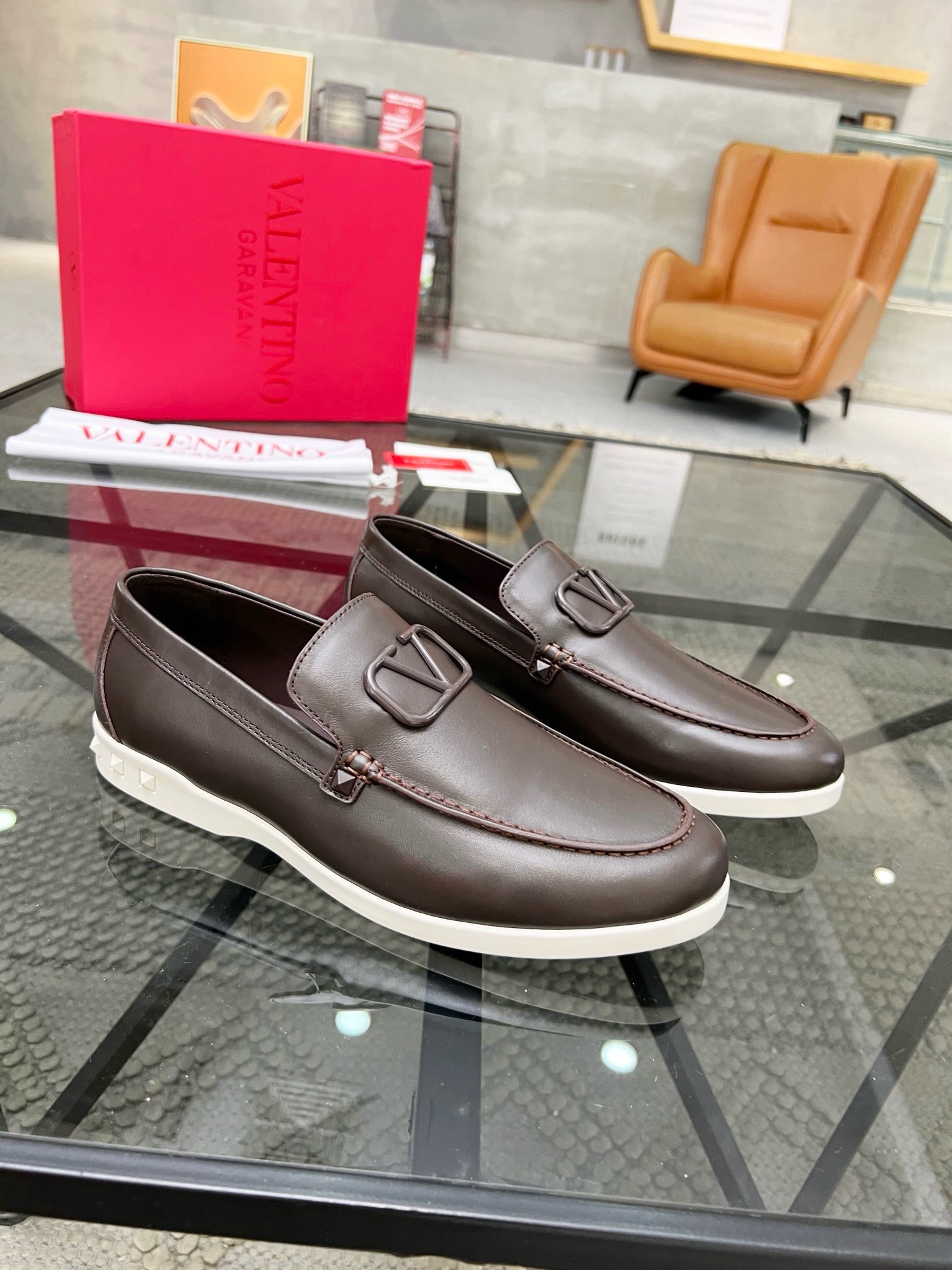 华伦天奴 Valentino 高定典藏经典高奢皮鞋男鞋女鞋鞋履高跟鞋 #A1567B8C 3