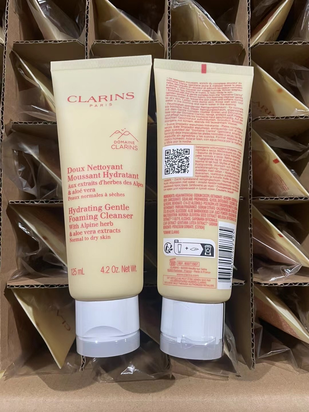 45. Nueva versión del limpiador facial Clarins de semilla de algodón 125ml/Versión Mingtong 🔜 Versión Mingtong. ¡Alta …