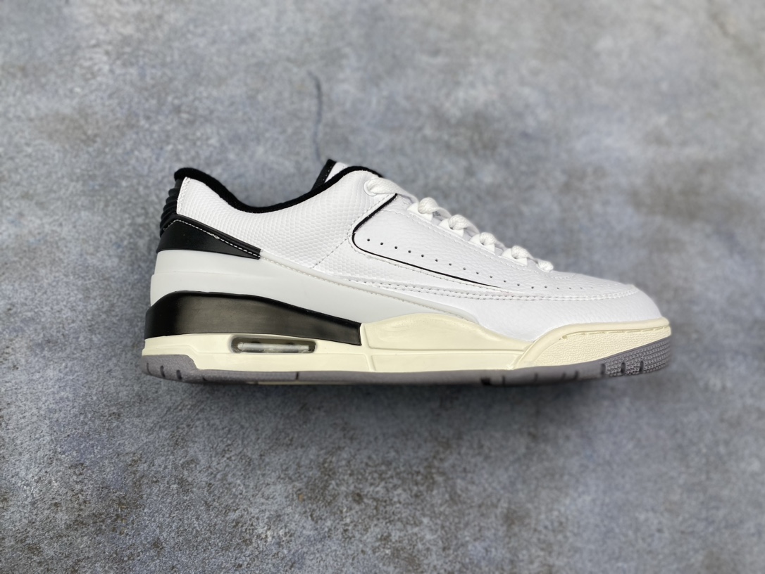 支持  Air Jordan 2/3 Retro AJ2/3 乔2/3白红色 低帮篮球鞋 FD0383-161采用白色鞋面，融合光滑皮革材料，侧面穿孔设计十分巧妙的增强了透气性。红色装饰 TPU9