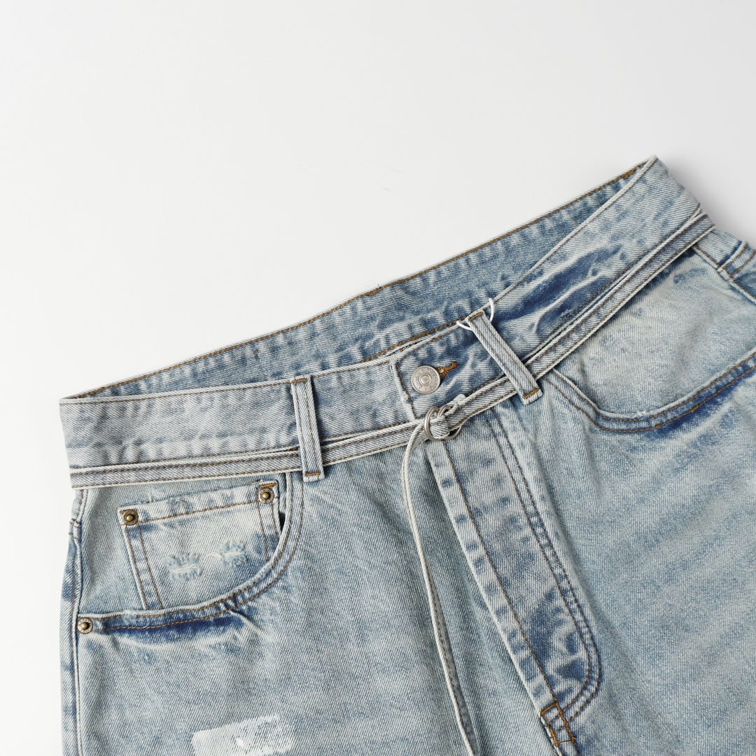 Acne Studios 24SS Dusty Ink Shorts: Premium Unisex Sale, XS-L Sizes, Gender-Neutral Style - 图片 5
