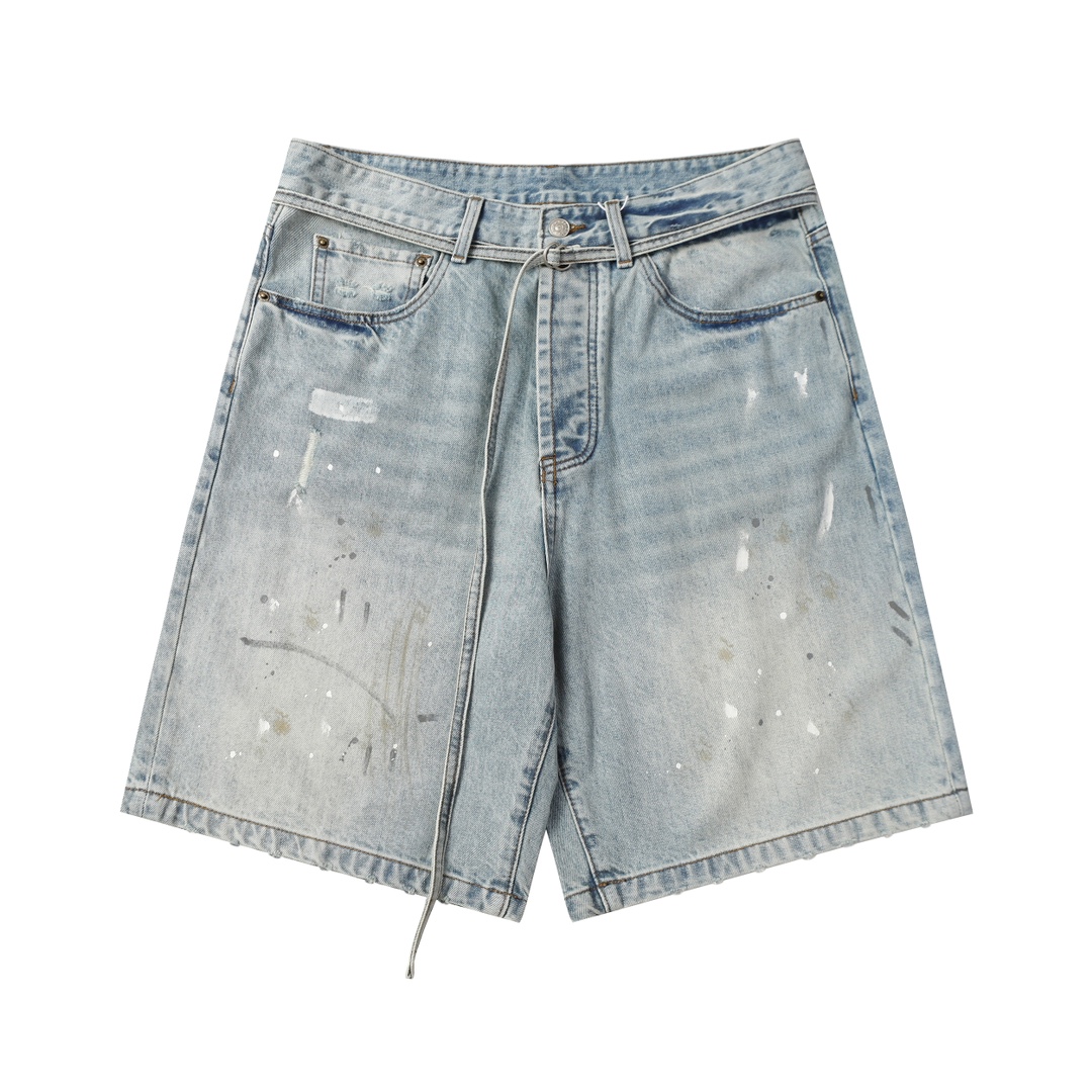 Acne Studios 24SS Dusty Ink Shorts: Premium Unisex Sale, XS-L Sizes, Gender-Neutral Style