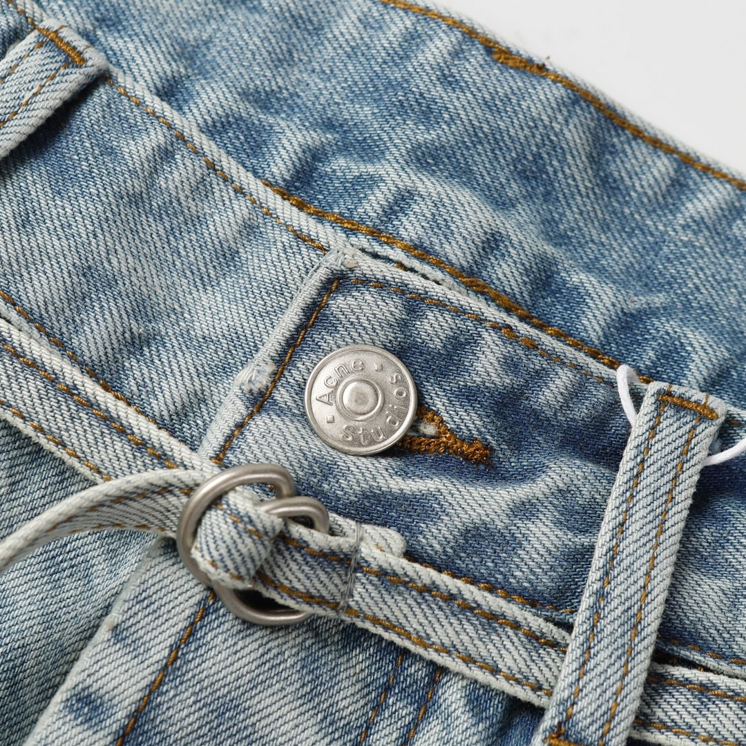 Acne Studios 24SS Dusty Ink Shorts: Premium Unisex Sale, XS-L Sizes, Gender-Neutral Style - 图片 4