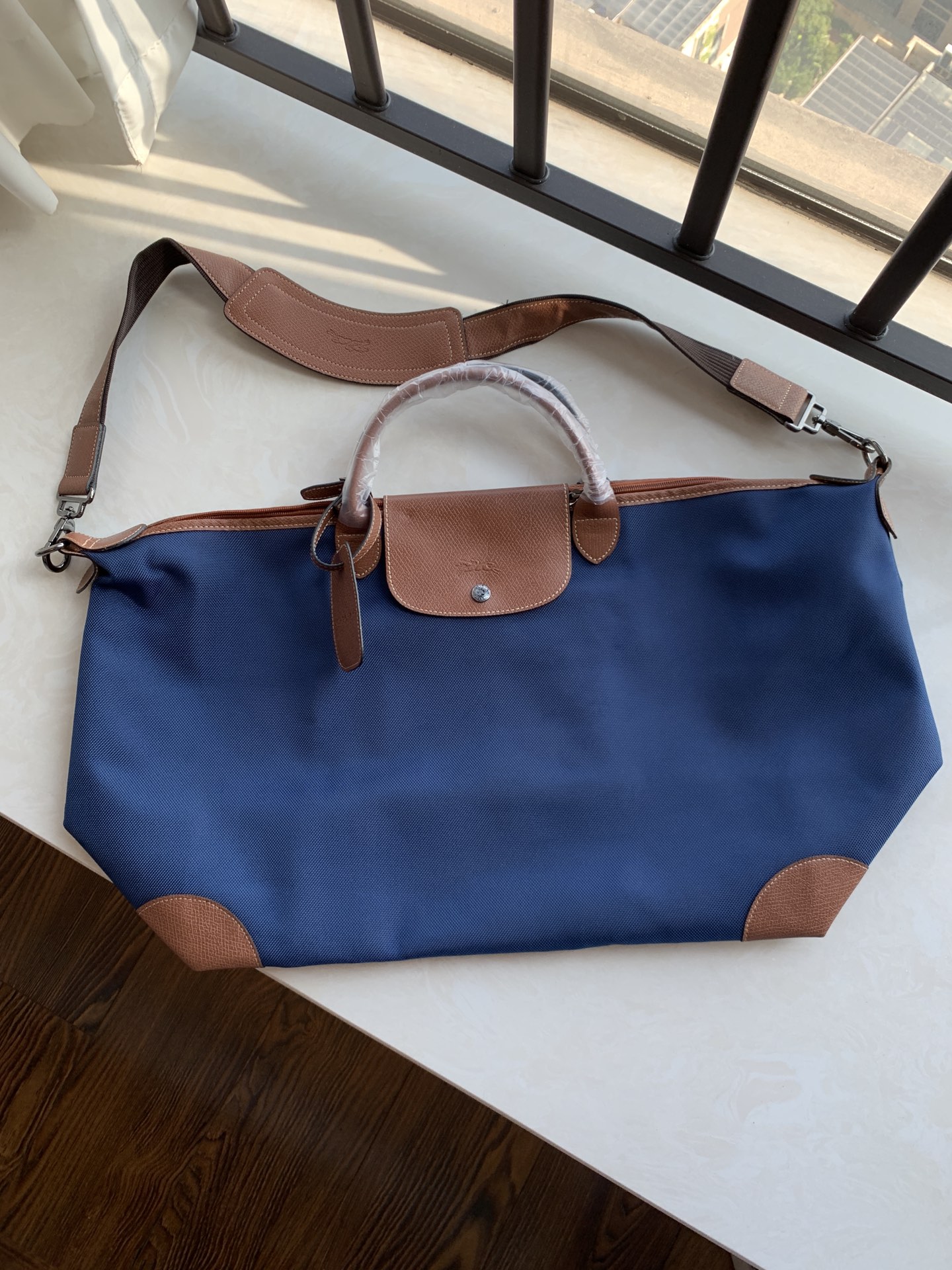 Longchamp Blue real shot!