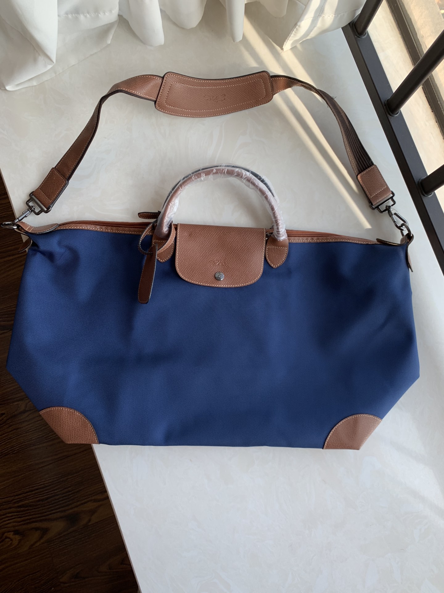 Longchamp Blue real shot!