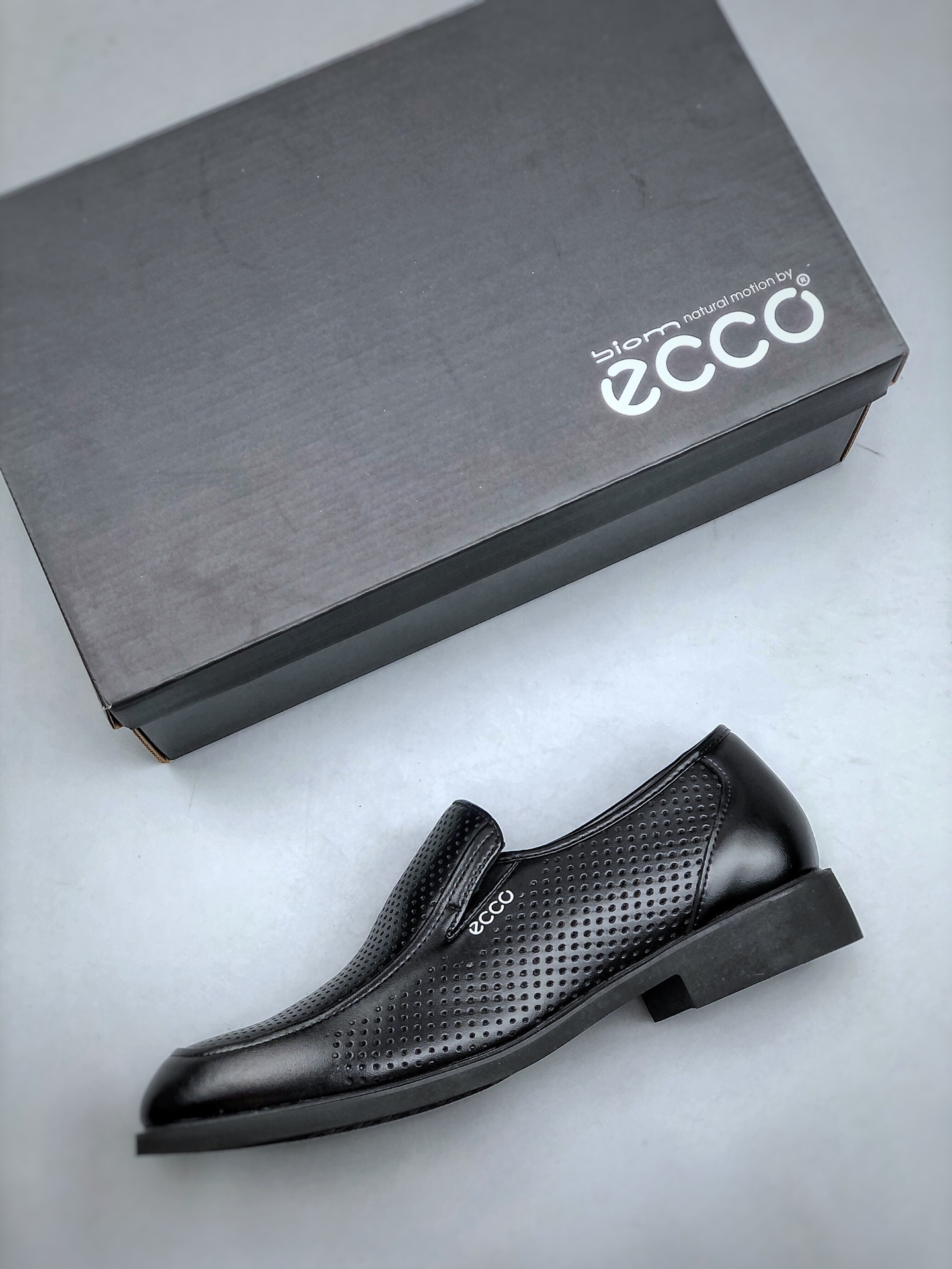 280 L/ ECCO 爱步 2024春季爆款一脚蹬休闲百搭皮鞋