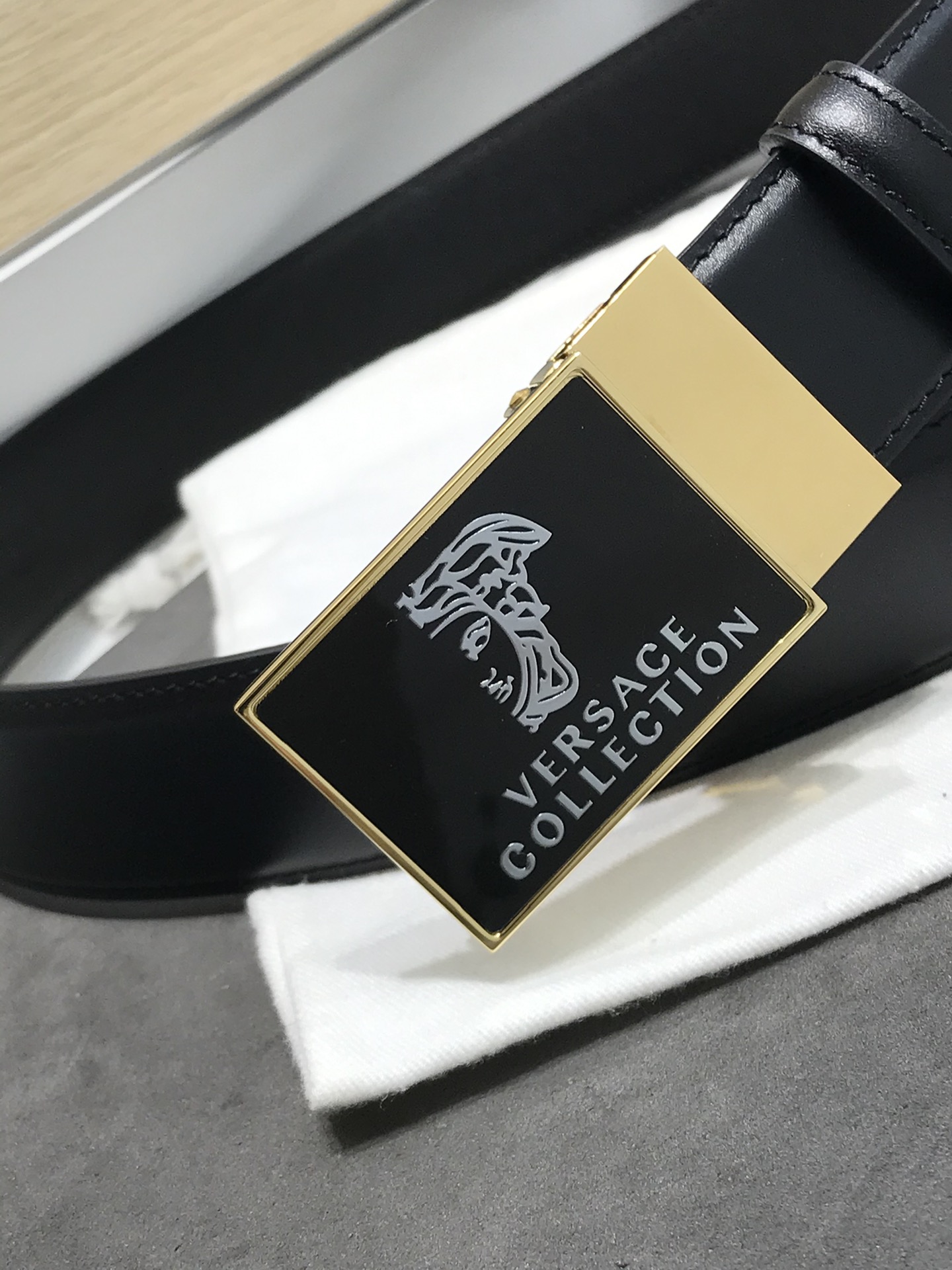 [Versace Belts]clear and beautiful soft cortex feel comfortable high grade Hig