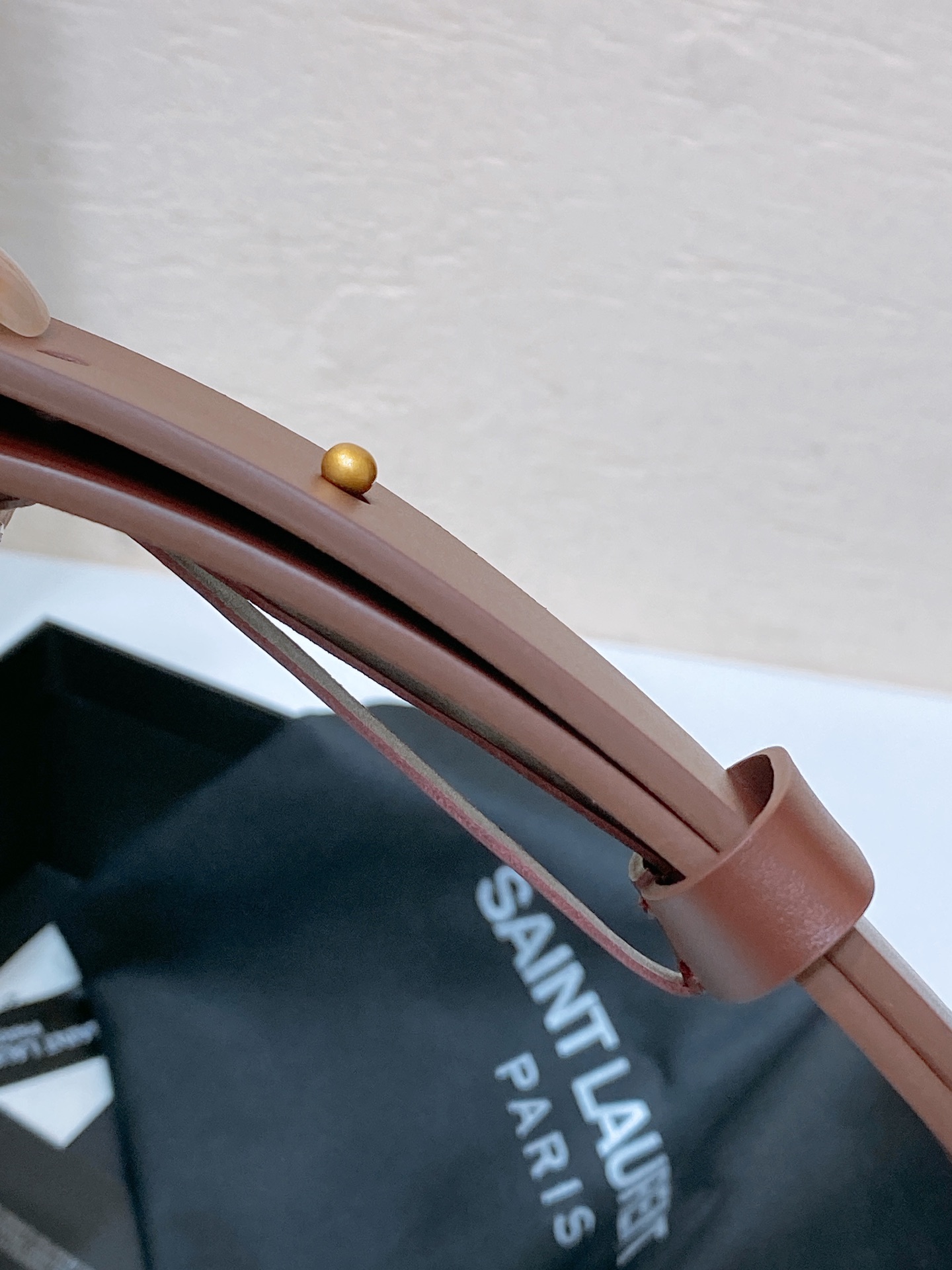 [YSL Belts]Saint Laurent SalnT.LAuRENT.PARIS.locomotive wind-tanned leathe