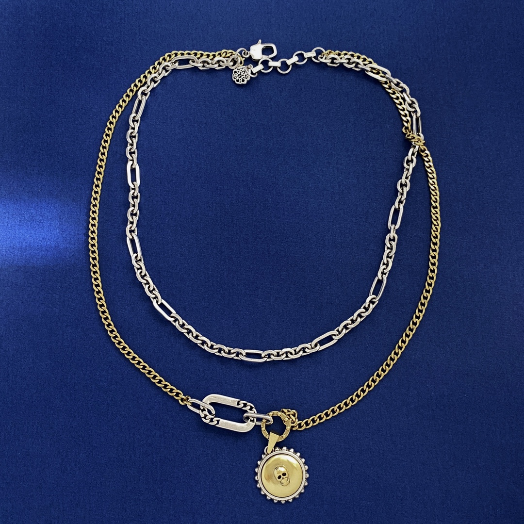 Alexander McQueen Jewelry Necklaces & Pendants Yellow Brass Vintage Chains