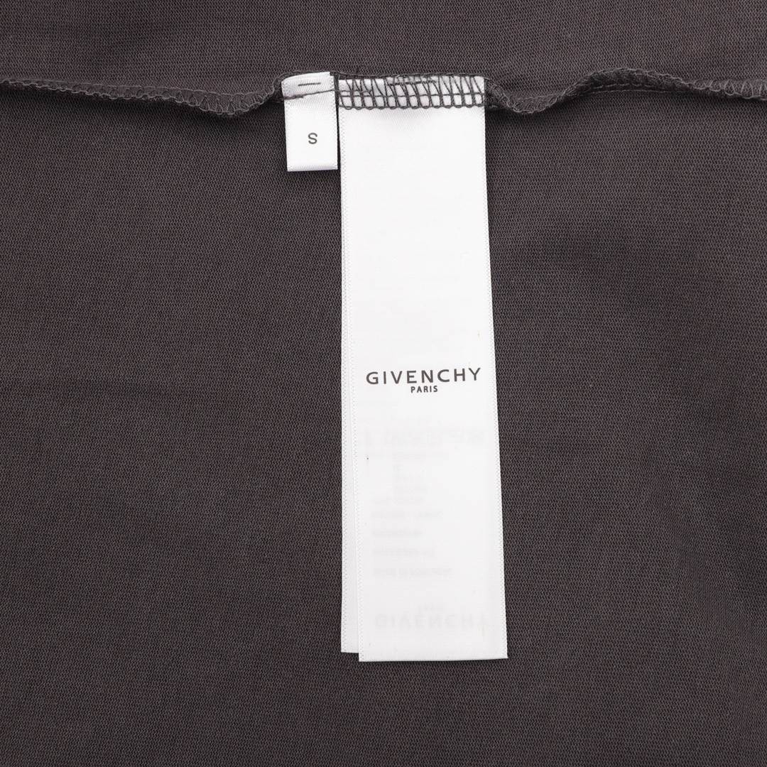 GIVENCHY/纪梵希 五角星元素深灰色情侣款短袖