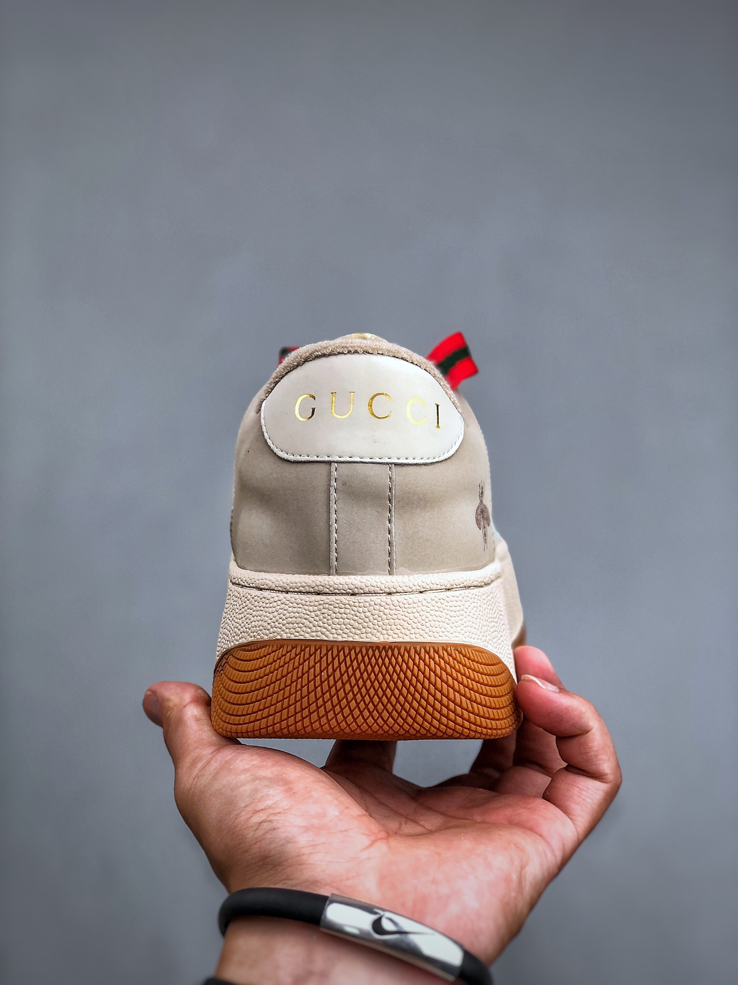 Gucci 轻奢单品 广东品质原厂 高奢古驰Gucci Screener GG High-Top Sneaker休闲潮鞋