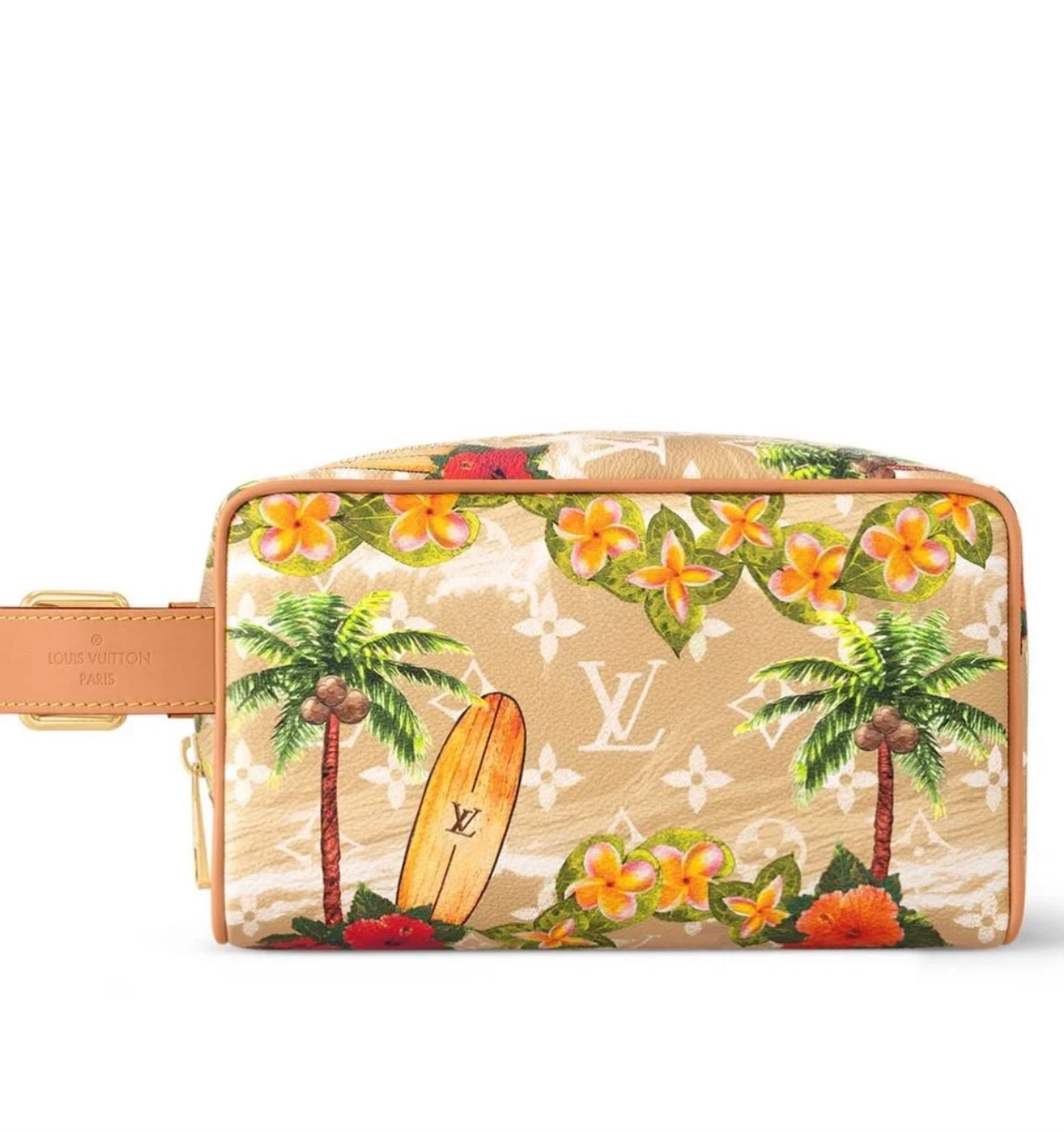 Louis Vuitton [Locker Dopp Kit Toilet Bag] M24799 83112 Apricot Surf Official Show