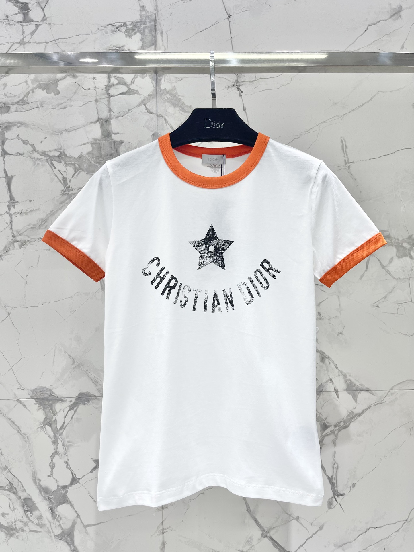 Dior Kaufen
 Kleidung T-Shirt Online aus China Drucken Baumwolle Frühling/Sommer Kollektion Fashion Kurzarm