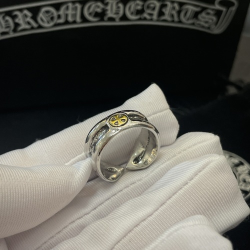 Chrome Hearts Vintage Cross Ring, Punk Style Silver Ring for Men and Women 1 Chrome Hearts Vintage Cross Ring, Punk Style Silver Ring for Men and Women
