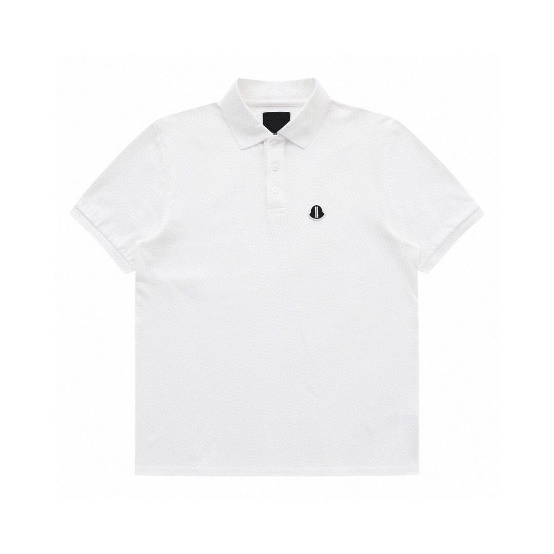 Moncler Roupa Polo Camiseta Bordados Algodão Pano de Malha Manga Curta