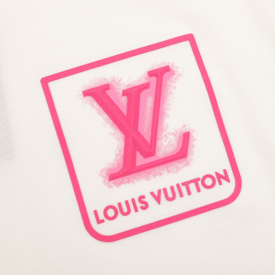 Louis Vuitton/LV路易威登 假口袋logo立体压胶短袖T恤