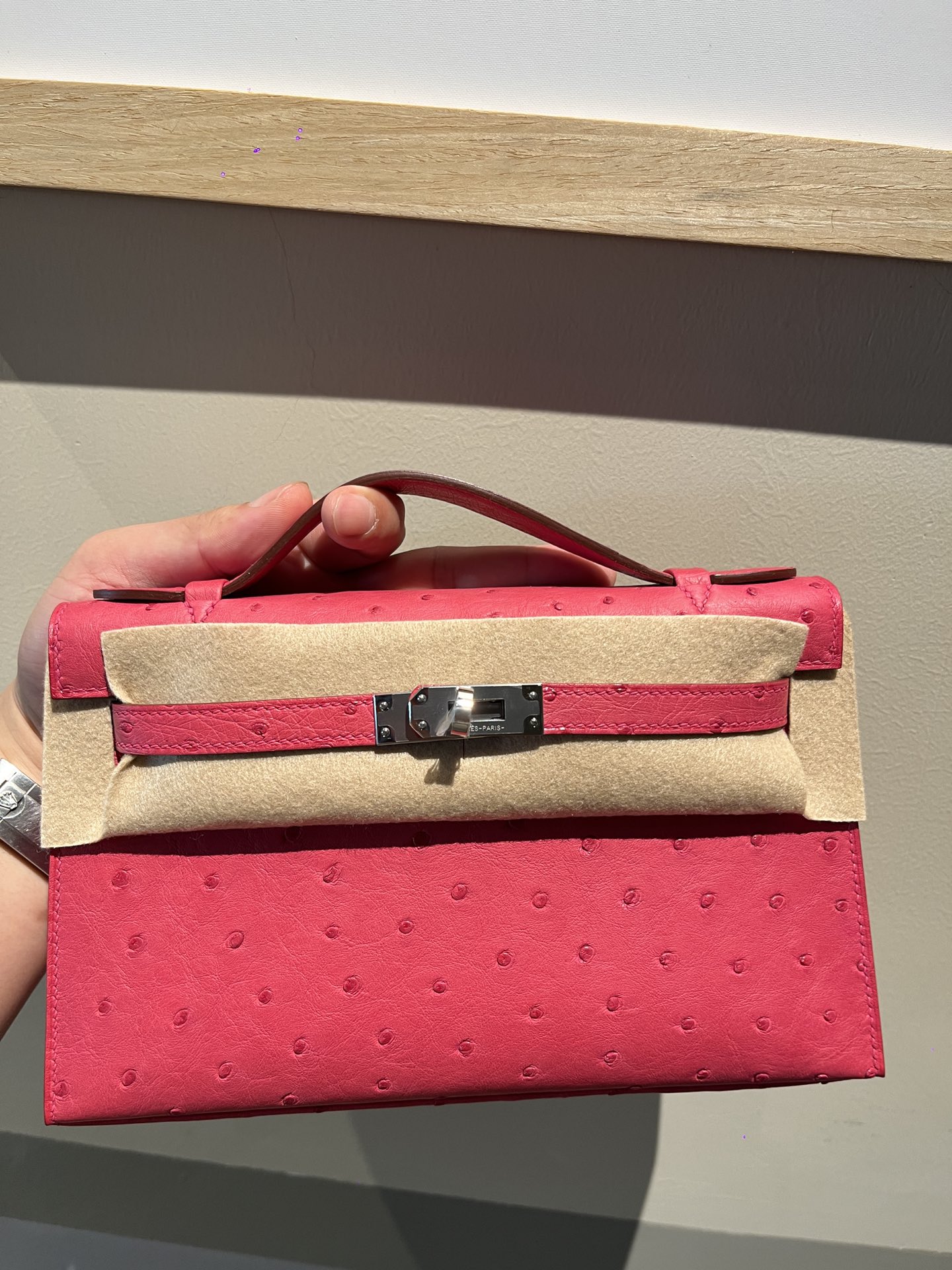 Hermes Kelly Sacs À Main Sacs À Bandoulière & À Épaule Mieux comme
 Rouge Les roses Hardware en argent Véritable peau d’orignal Mini