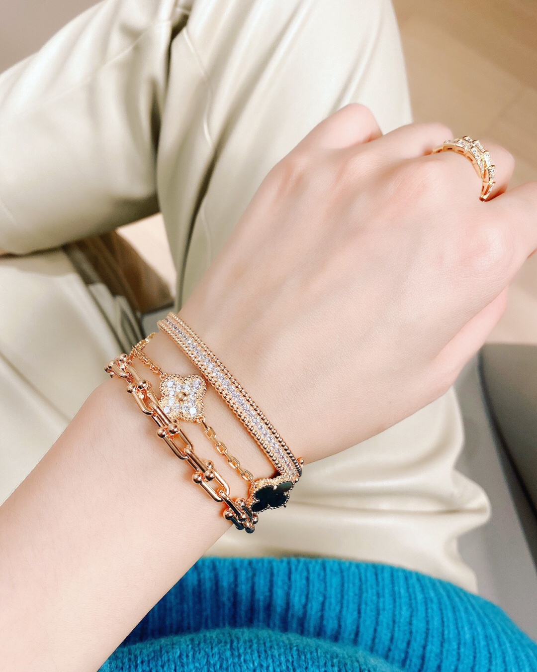 [Tiffany & Co. Jewelry]203799[We produce] Double T bracelet ZP 13,000 Half Fri