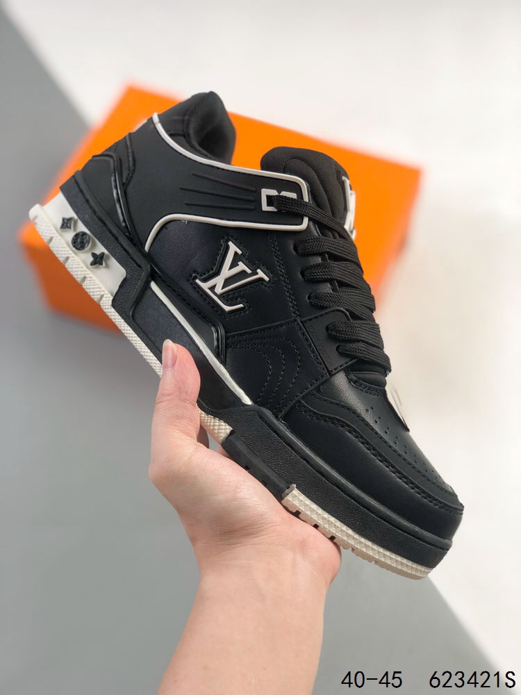 ️ LVLVLV Trail Sneaker Low 休闲运动文化百搭篮球板鞋 致TPR光泽鞋底#耐弯折滴塑支持片#鞋垫嵌入超软脚感乳胶材质的篮球鞋 ID：623421S1