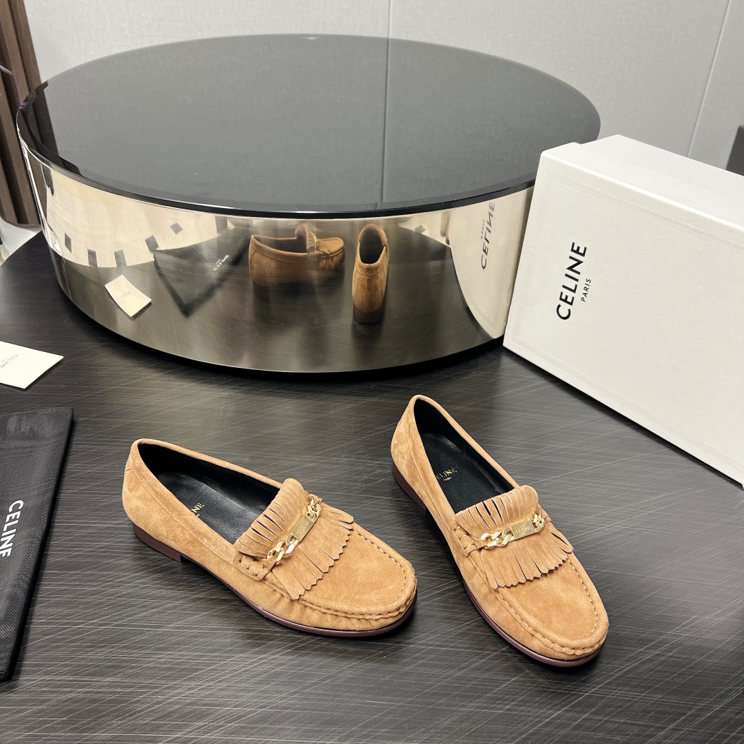 Top Version Monopoly Shoes: C*eline-Lin 2024 vs. Spring and Summer Straws Collection - 图片 2