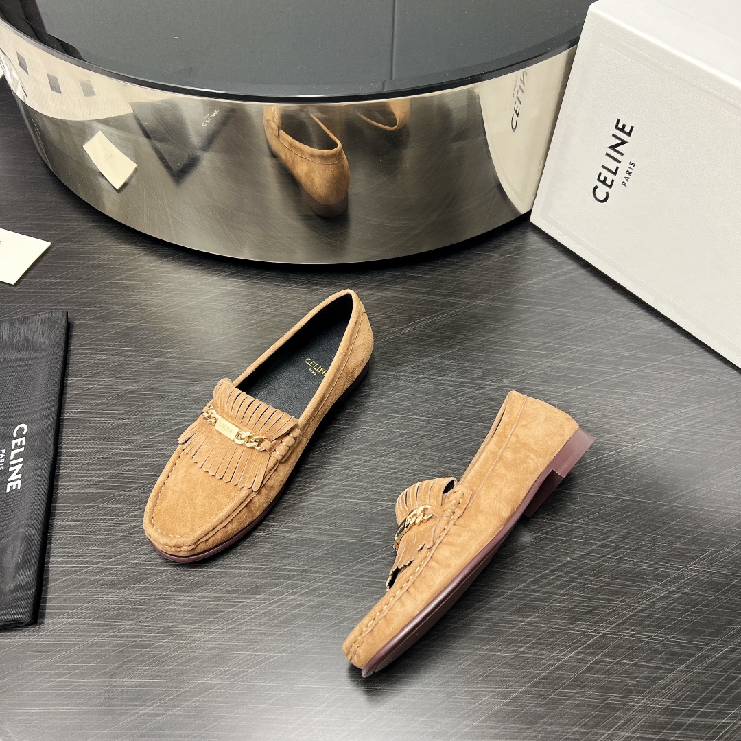 Top Version Monopoly Shoes: C*eline-Lin 2024 vs. Spring and Summer Straws Collection - 图片 4