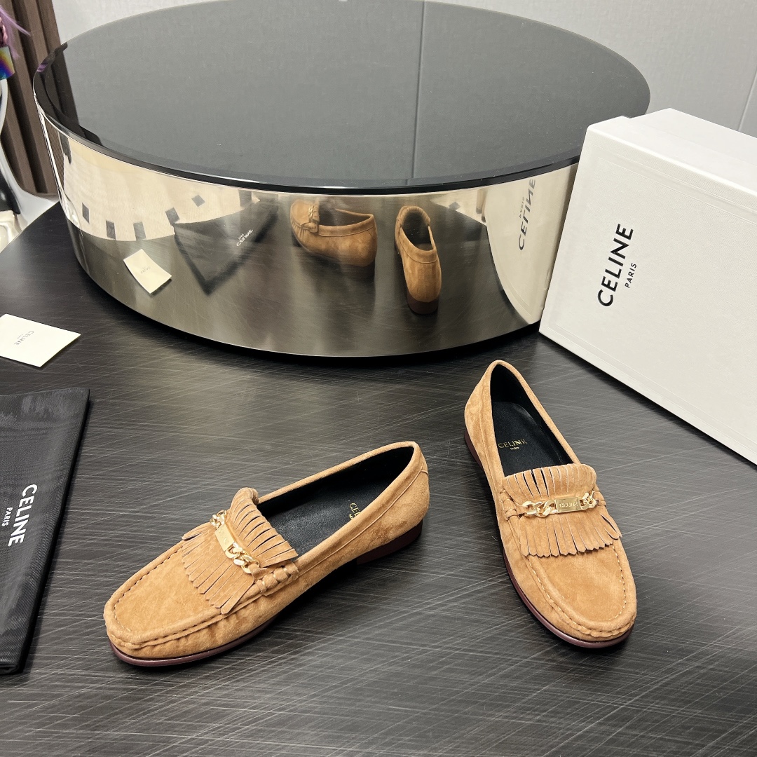 Top Version Monopoly Shoes: C*eline-Lin 2024 vs. Spring and Summer Straws Collection - 图片 3