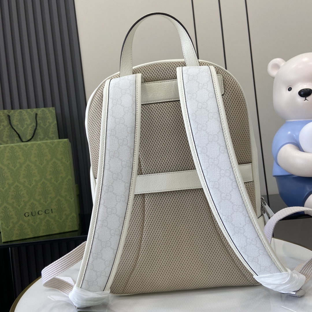 Gucci Backpack, White PVC Medium Backpack, Stylish and Functional 40cm 3 i1719754139 7460 2