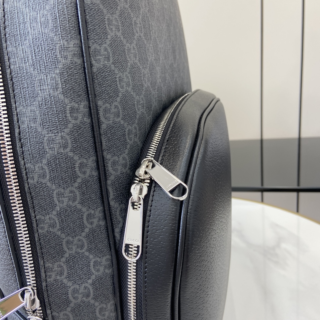 Gucci Medium Backpack in Black GG Supreme Canvas - Style 795462 8 i1719754380 8613 6