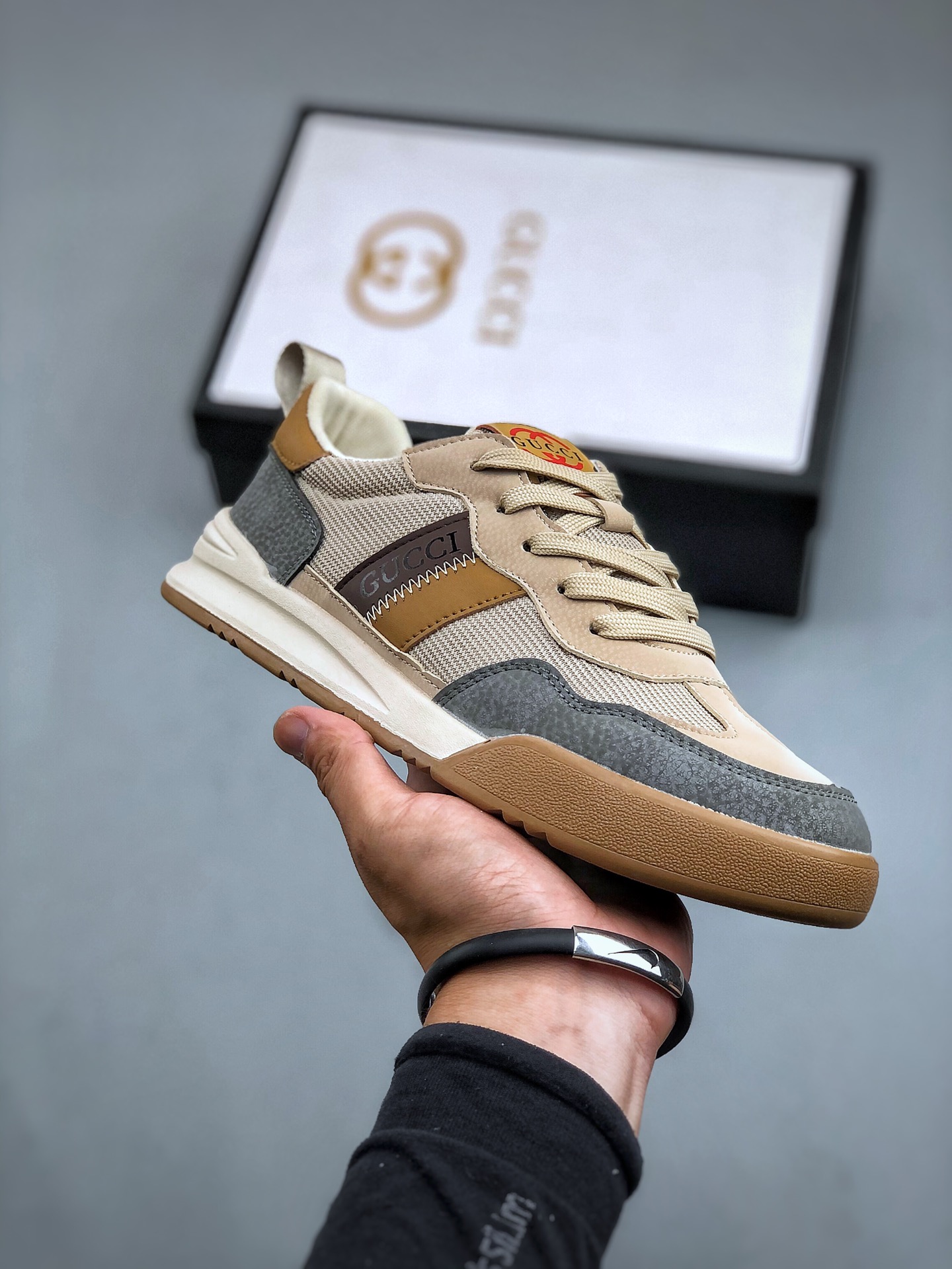 240 古驰Gucci Screener GG High-Top Sneaker休闲潮鞋系列