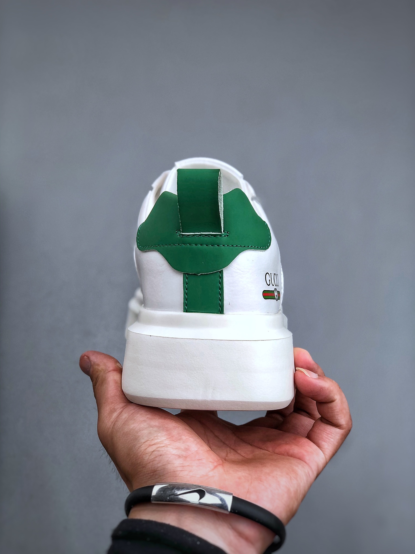 Gucci 轻奢单品 广东品质原厂 高奢古驰Gucci Screener GG High-Top Sneaker休闲潮鞋系列