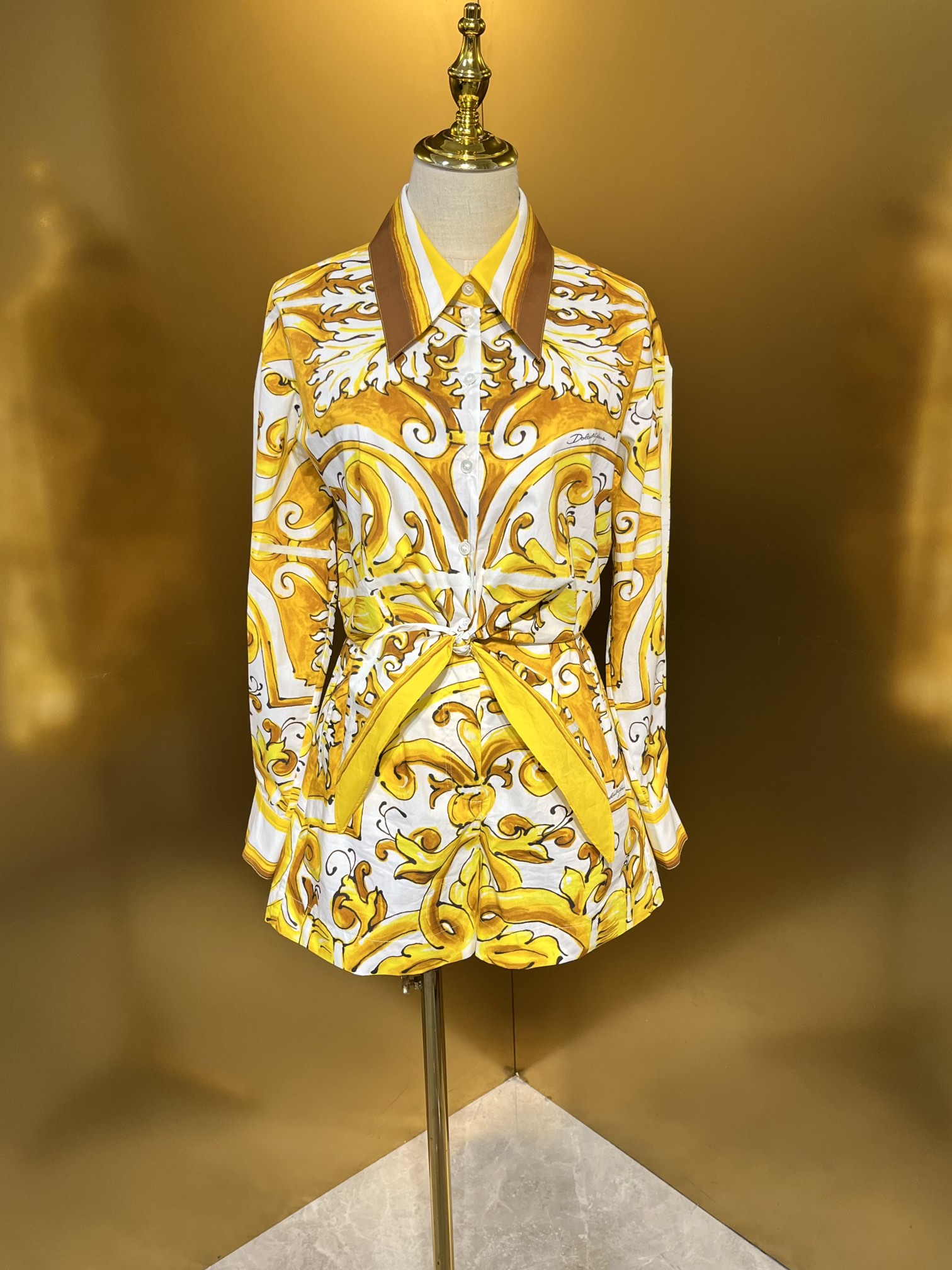 NO:899128,DG ceramic flower counter original flower yellow flower porcelain series cotton long shirt shorts 200smlxlxxl, Dolce & Gabbana-clothing, Dolce&Gabbana, shorts, shirts,19860909DG 陶瓷花专柜原版花 黄花瓷系列 棉布长衬衫 短裤200smlxlxxl,杜嘉班纳-服装,Dolce&Gabbana,shorts,shirts,,Women's clothing