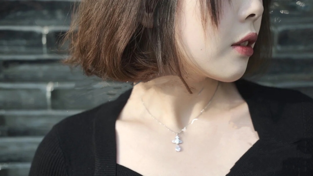 上身图参考～
人鱼泪项链