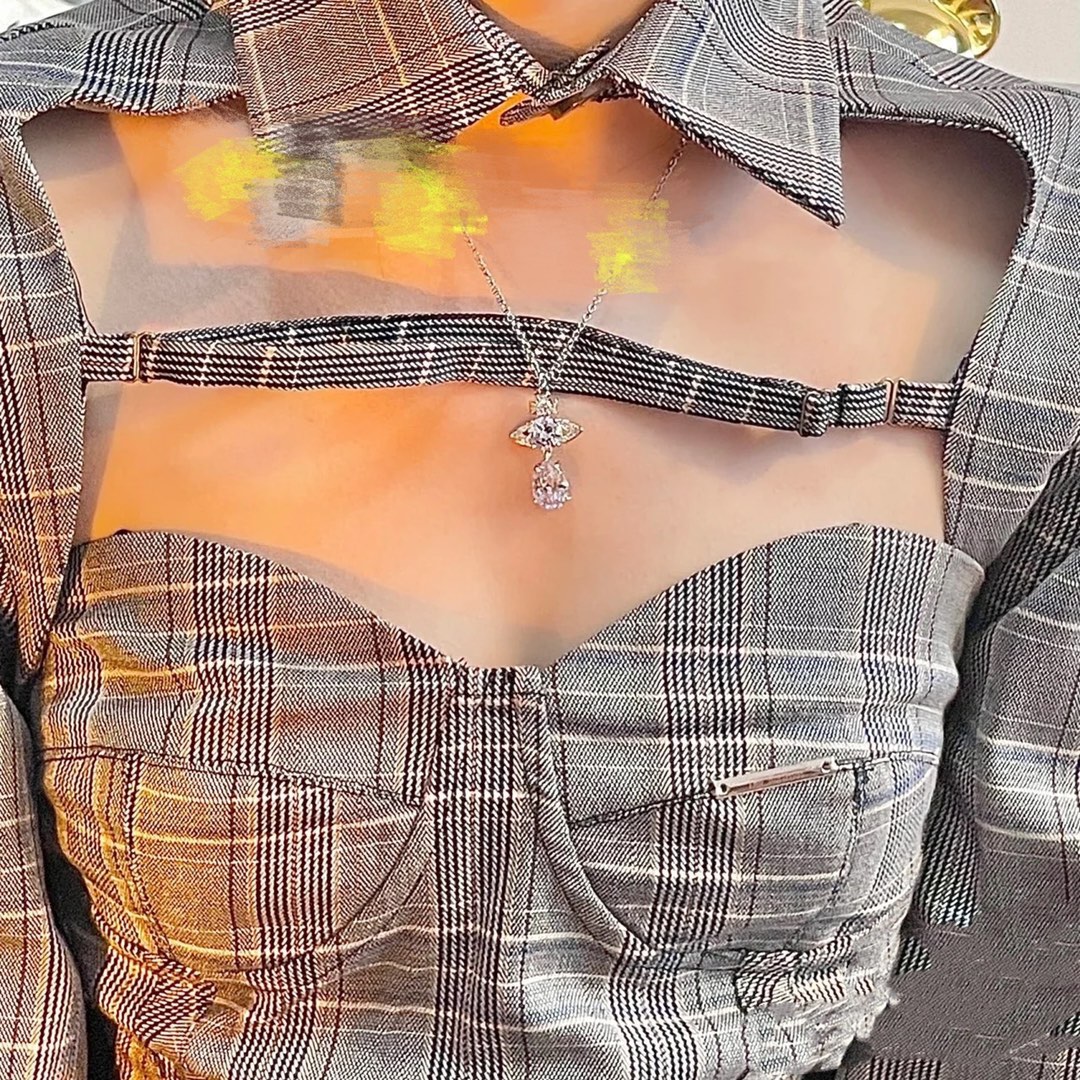 上身图参考～
人鱼泪项链