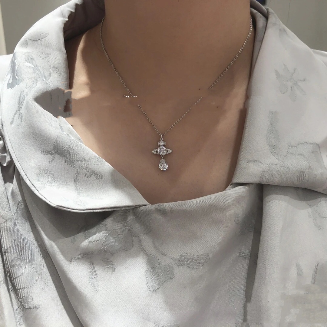 上身图参考～
人鱼泪项链