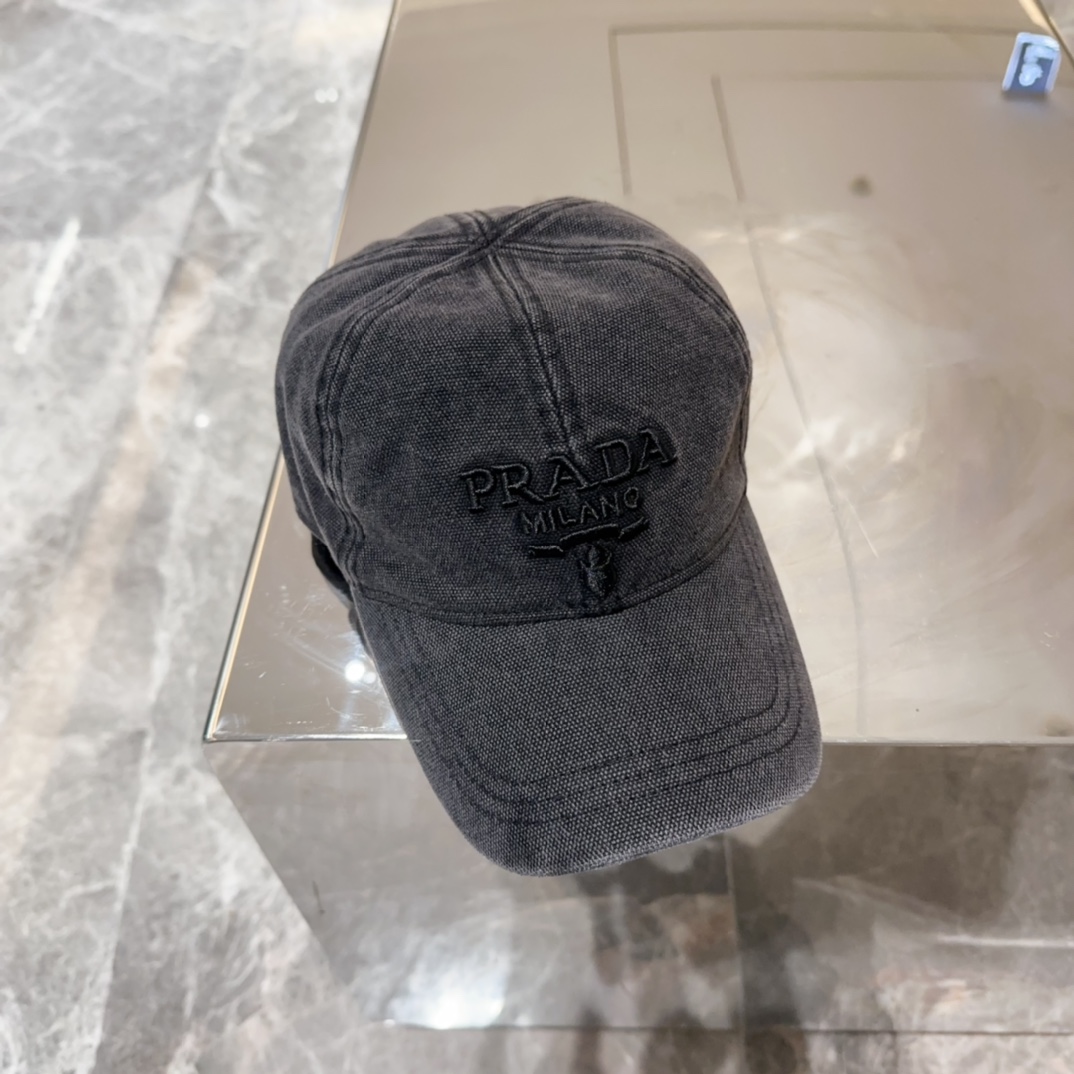 Prada Luxury
 Hats Baseball Cap Embroidery