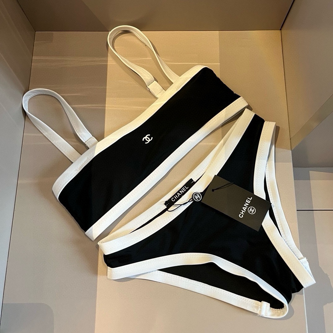 Chanel Maillots De Bain & Vêtements De Plage Débardeur Noir Imprimé