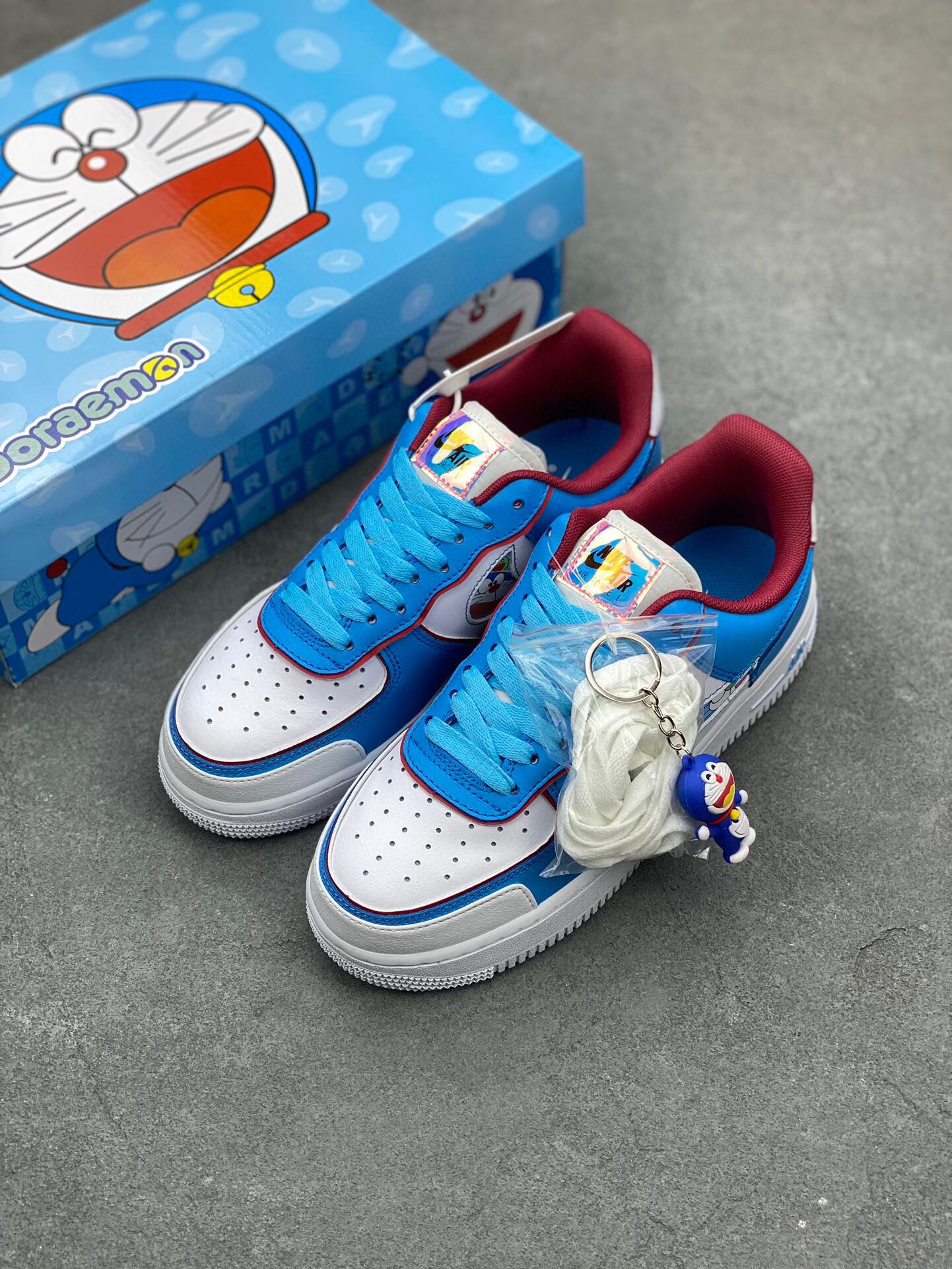Doraemon x Nike Air Force 1 Low Limited Edition Sneakers - Blue/White 9 i1720209562 3925 7