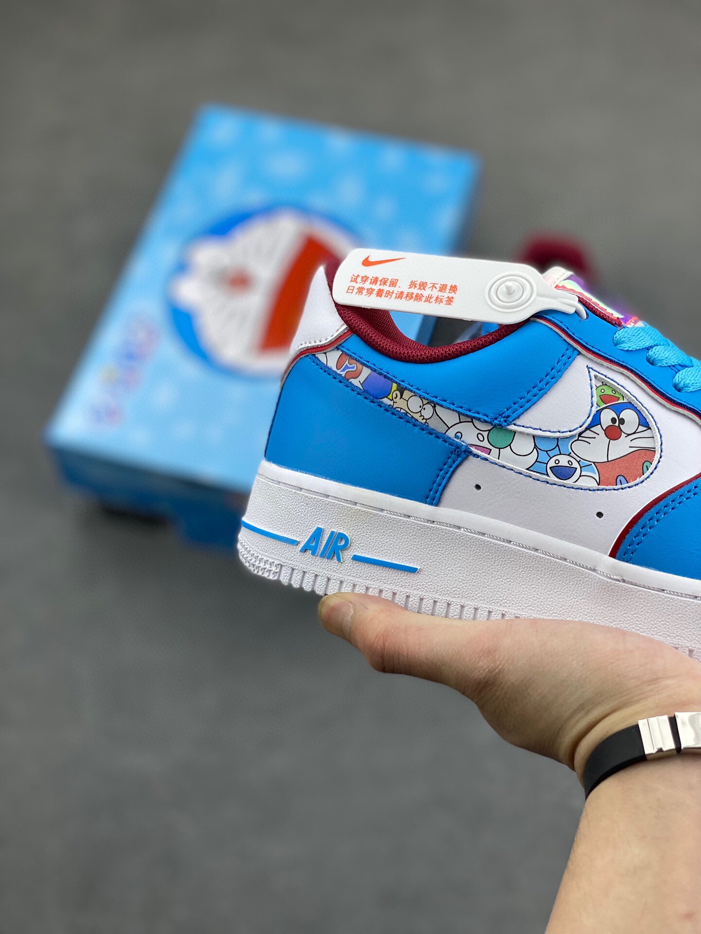 Doraemon x Nike Air Force 1 Low Limited Edition Sneakers - Blue/White 6 i1720209562 8551 4