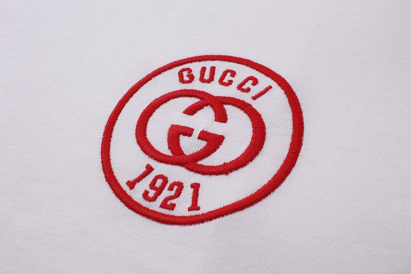 Gucci 古驰 24ss 最新夏日 logo刺绣T恤采用进口哑光线绣花