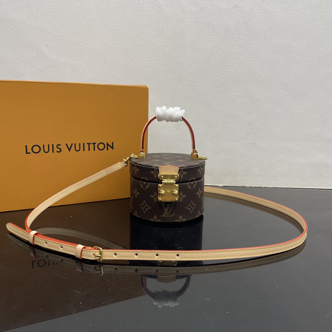 Louis Vuitton Tassen handtassen Monogram Canvas Koeienhuid Schapenvacht M46933