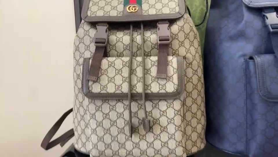 Gucci [New Product] GGOphidia series large GG backpack in three colors/! 34cm: 792104 combination