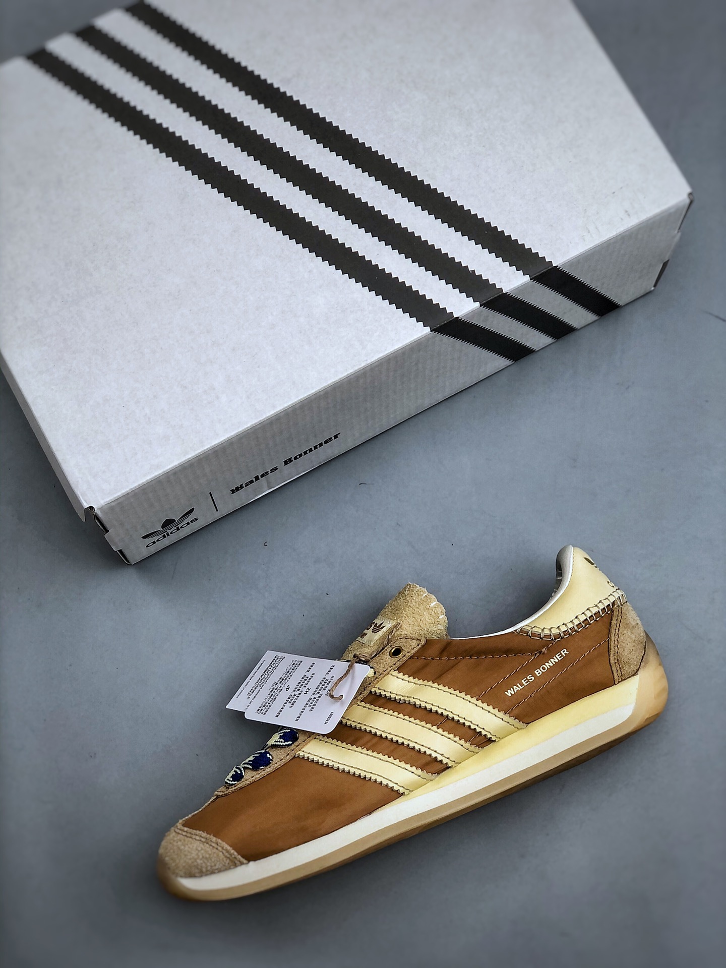 Wales Bonner x adidas Originals Country Sneakers (GW1388 - Comprehensive 3