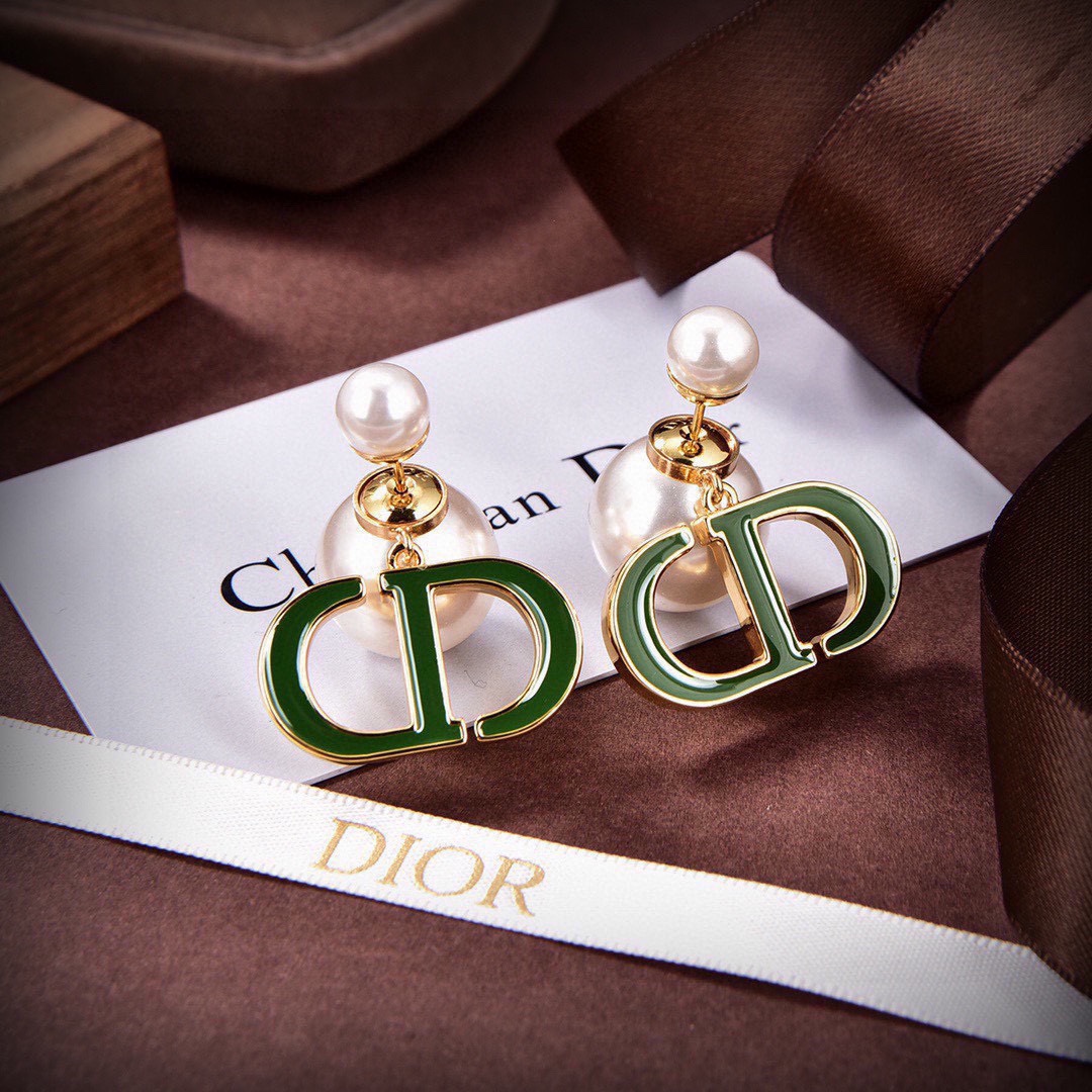 Dior Jewelry Earring Perfect Quality Designer Replica
 Yellow Brass