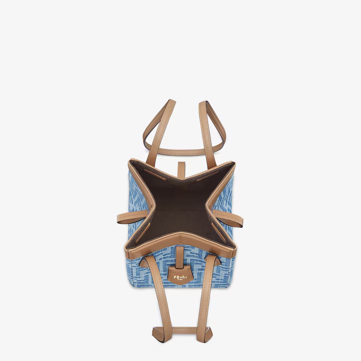 Fendi [Origami Mini Handbag] F299 Light Blue Denim Official Show