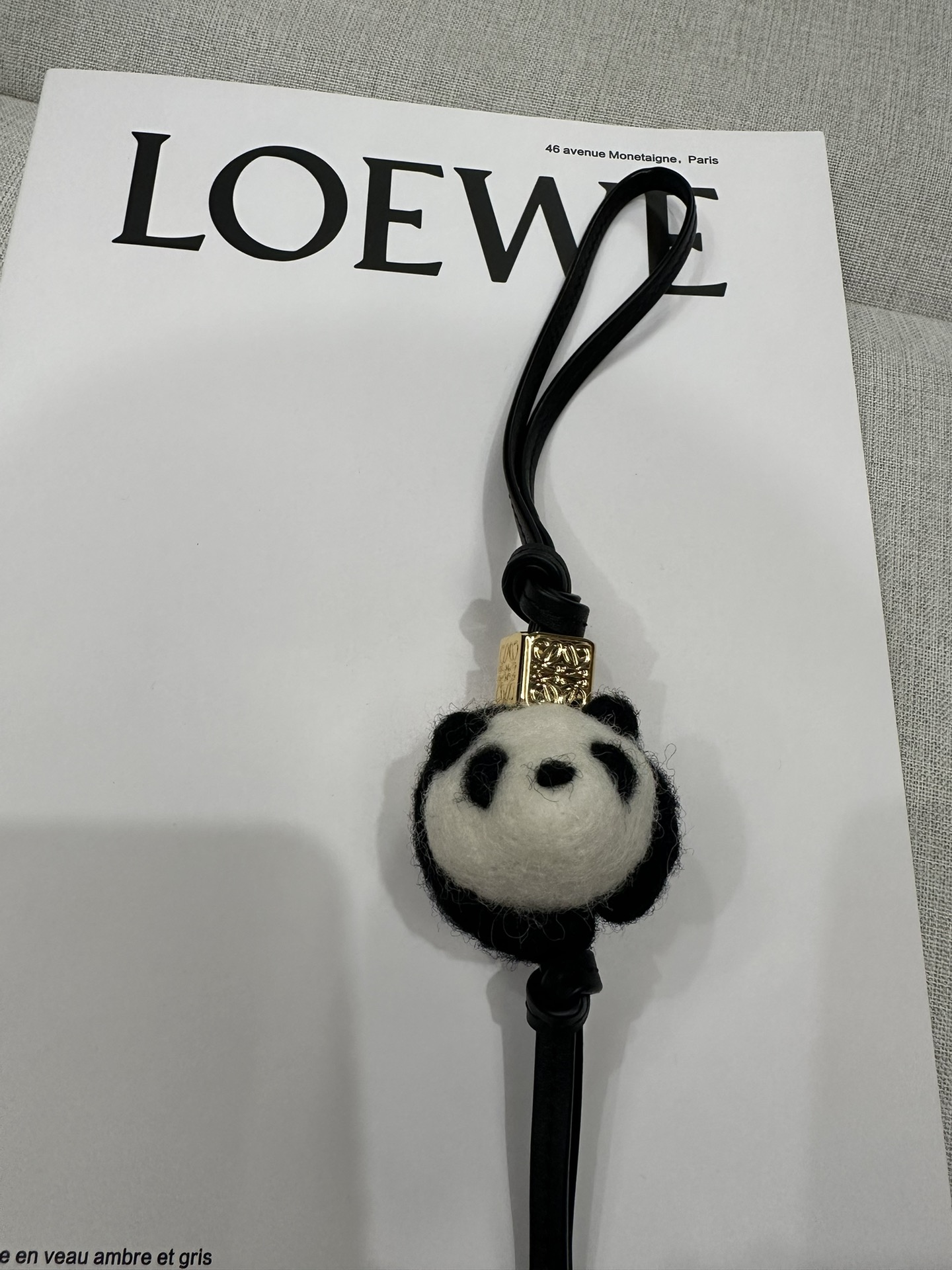 NO:181724,Panda hanging decoration, special Luo Yiwei, loewe19860909挂饰熊貓,特级罗意威,loewe,Bag